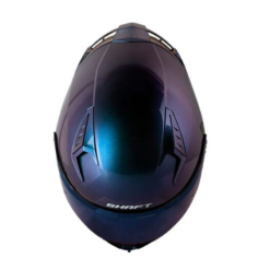 Casco Shaft 526sp Evo Solid Camaleón Visor Iridium Azul