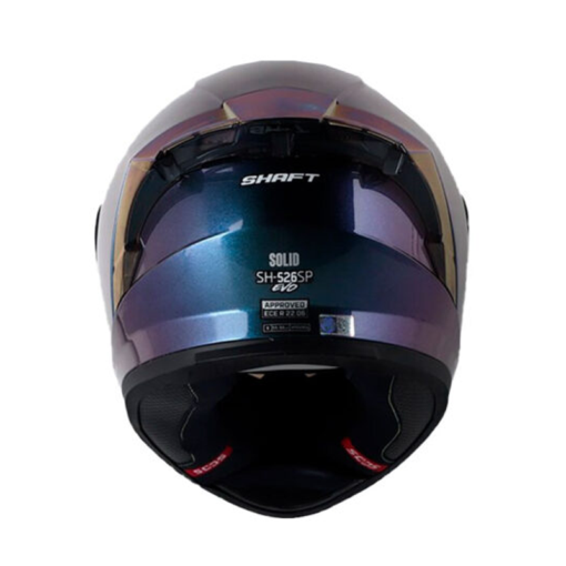 Casco Shaft 526sp Evo Solid Camaleón Visor Iridium Azul