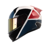 Casco Shaft 560 Evo Blok Blanc Rojo Visor Smoke Claro Iridium Rojo