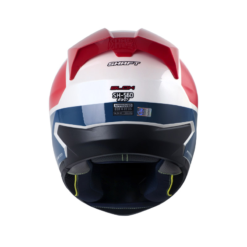 Casco Shaft 560 Evo Blok Blanc Rojo Visor Smoke Claro Iridium Rojo
