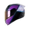Casco Shaft 560 Evo Blok Camale Morado Claro Visor Smoke Claro Iridium Morado