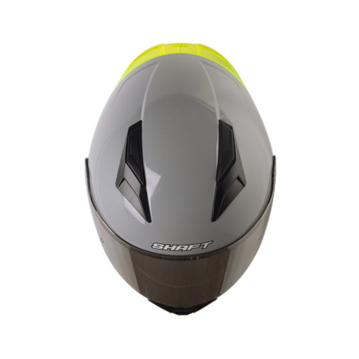 Casco Shaft 582Sp Evo Solid Gris Amarillo Visor Tria Iridium Silver