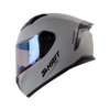 Casco Shaft 582Sp Evo Solid Gris Negro Visor Trial Iridium Azul