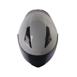 Casco Shaft 582Sp Evo Solid Gris Negro Visor Trial Iridium Azul