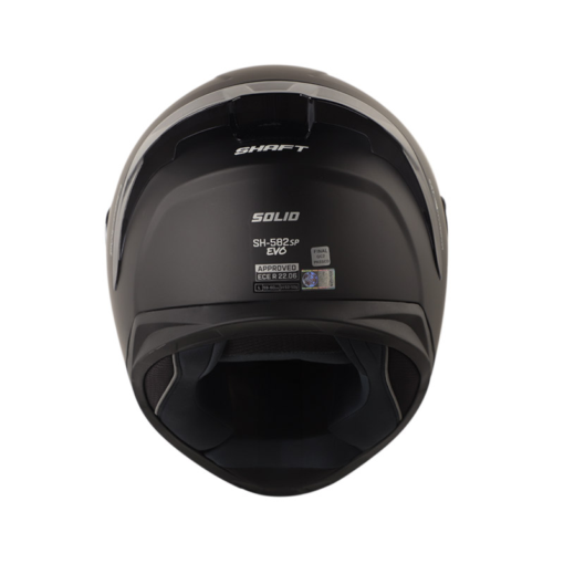 Casco Shaft 582Sp Evo Solid Negro Silver Visor Trial Iridium Silver