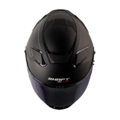 Casco Shaft Pro 606Sp Solid Negro Azul Visor Iridium Azul