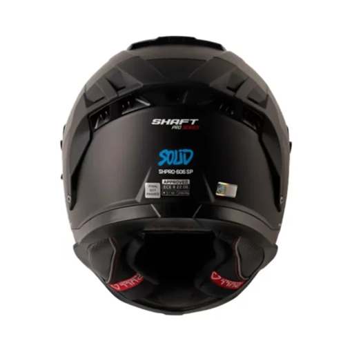 Casco Shaft Pro 606Sp Solid Negro Azul Visor Iridium Azul