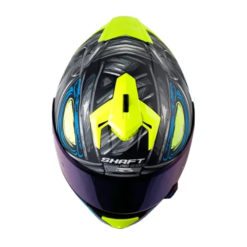 Casco Shaft Pro 610Dv Evo Scorch Gris Azul Visor Iridium Azul