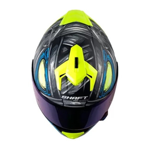 Casco Shaft Pro 610Dv Evo Scorch Gris Azul Visor Iridium Azul