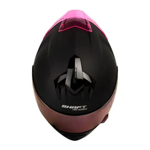 Casco Shaft Pro 610Dv Evo Solid Negro Fucsia Visor Iridium Fucsia