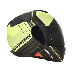 Casco Spartan Gecko Sv Epic Gris Amarillio