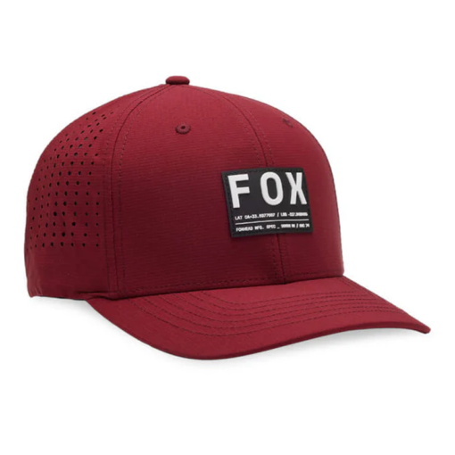 Gorra Fox Nop Stop Tech Flexfit Vinotinto 1