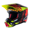 Casco Alpinestar S-M5 Slr Flar Negro Rojo Amarillo