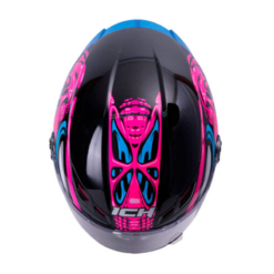 Casco Ich 501Sp Simb Negro Fucsia
