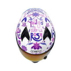 Casco Ich 503 Ed Valentia Blanco Morado