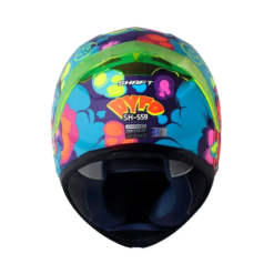 Casco Shaft 559 Pyro Azul Naranja