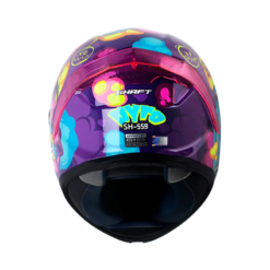 Casco Shaft 559 Pyro Morado Azul