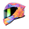 Casco Shaft 598 Gtr Gyverny Morado Naranja