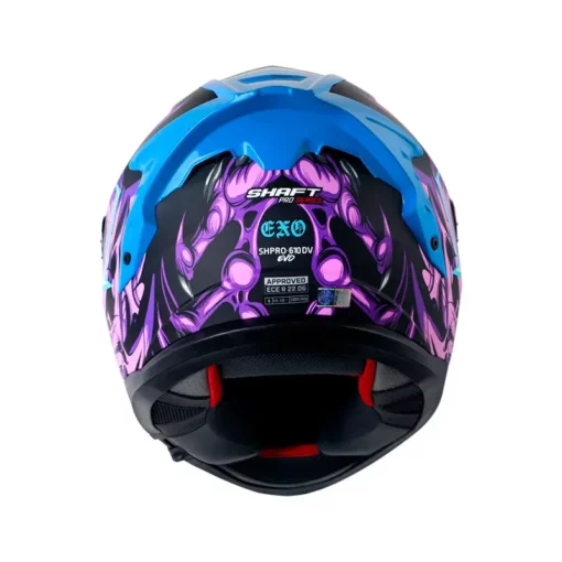 Casco Shaft 610Dv Evo Exo Morado Azul