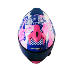 Casco Shaft 610Dv Evo Fast Food Blanco Fucsia