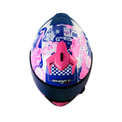Casco Shaft 610Dv Evo Fast Food Blanco Fucsia