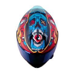Casco Shaft 610Dv Evo The Reptulex Negro Rojo