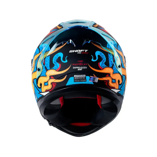 Casco Shaft 610Dv Evo The Reptulex Negro Rojo