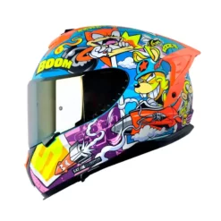 Casco Shaft 610Dv Evo Warz One Azul Naranja