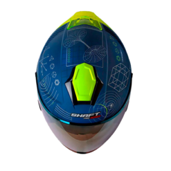 Casco Shaft Pro 240Dv Are We Alon Azul Amarillo