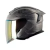 Casco Shaft Pro 240Dv Are We Alon Cromado Visor Iridium Dorado