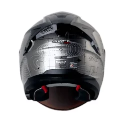 Casco Shaft Pro 240Dv Are We Alon Cromado Visor Iridium Dorado