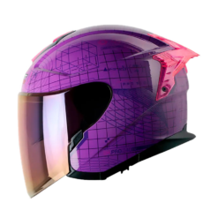 Casco Shaft Pro 240Dv Are We Alon Morado Fucsia