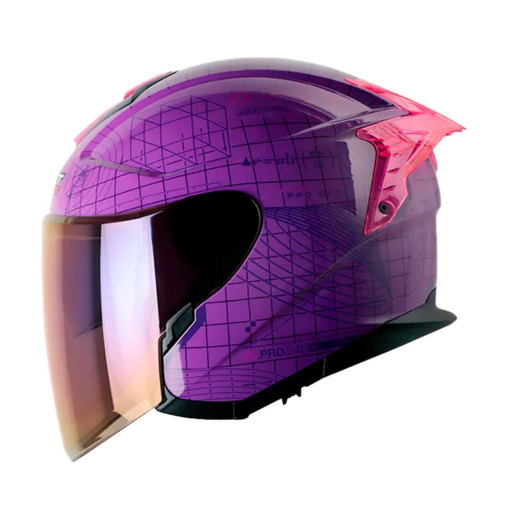 Casco Shaft Pro 240Dv Are We Alon Morado Fucsia