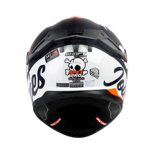 Casco Shaft Pro 620Evo Apex Pro Carb Azul Naranja Visor Azul