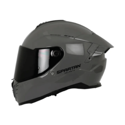 Casco Spartan Hawk Solid Gris Brillo