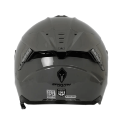 Casco Spartan Hawk Solid Gris Brillo