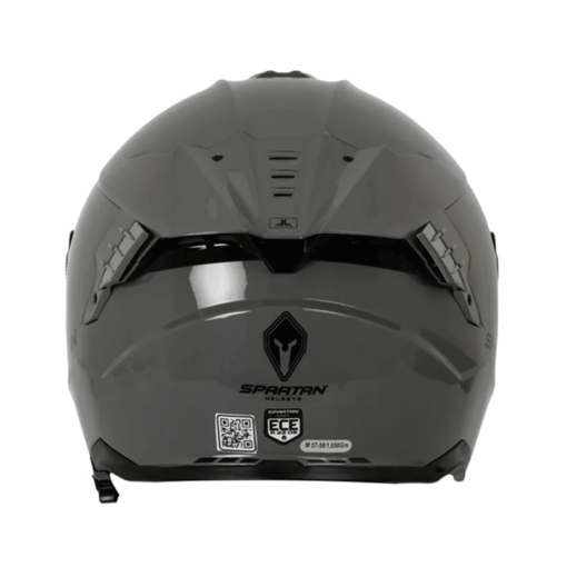Casco Spartan Hawk Solid Gris Brillo