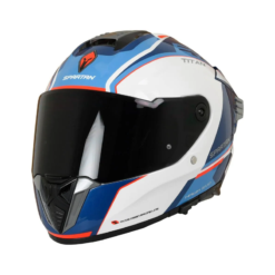 Casco Spartan Hawk Sv Titan Brillo Azul
