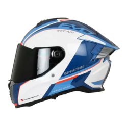 Casco Spartan Hawk Sv Titan Brillo Azul