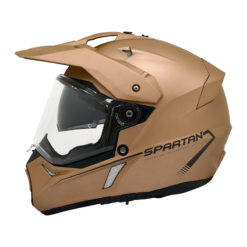 Casco Spartan Wolf Silver Café