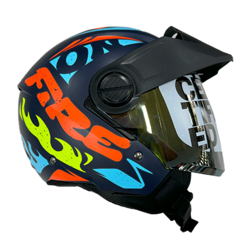 Casco Ich 102 Ed Fire Azul Navy