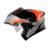 Casco Hro 3400Dv Evo Breaks Gris Naranja Visor Iridium Azul
