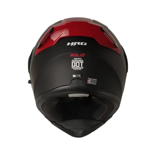 Casco Hro 3400Dv Evo Negro Rojo Visor Iridium Rojo