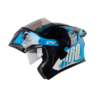 Casco Hro 3400Dv Evo Razor Azul Oscuro Visor Iridium Azul