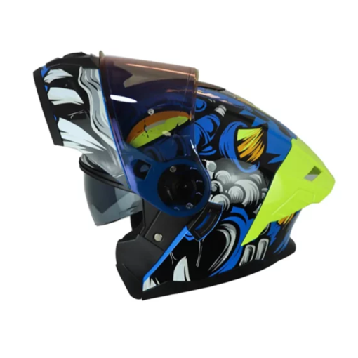 Casco Hro 3480dv Evo Agrext Azul Gris Visor Iridium Azul