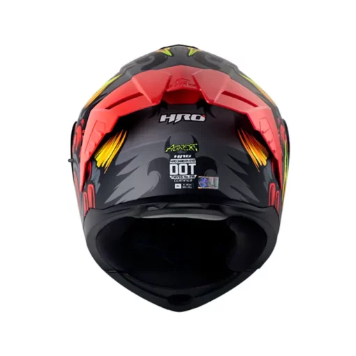 Casco Hro 3480dv Evo Agrext Gris Oscuro Rojo Visor Iridium Rojo