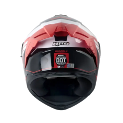 Casco Hro 3480dv Evo Rumble Blanco Rojo Visor Iridium Azul