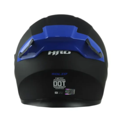 Casco Hro 514Dv Evo Solid Negro Azul Visor Iridium Azul