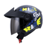 Casco Ich 102 Rider Negro Amarillo Visor Smoke