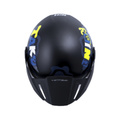 Casco Ich 102 Rider Negro Amarillo Visor Smoke